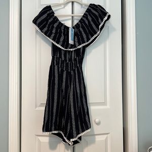 CUPSHE navy blue romper. New with tags.